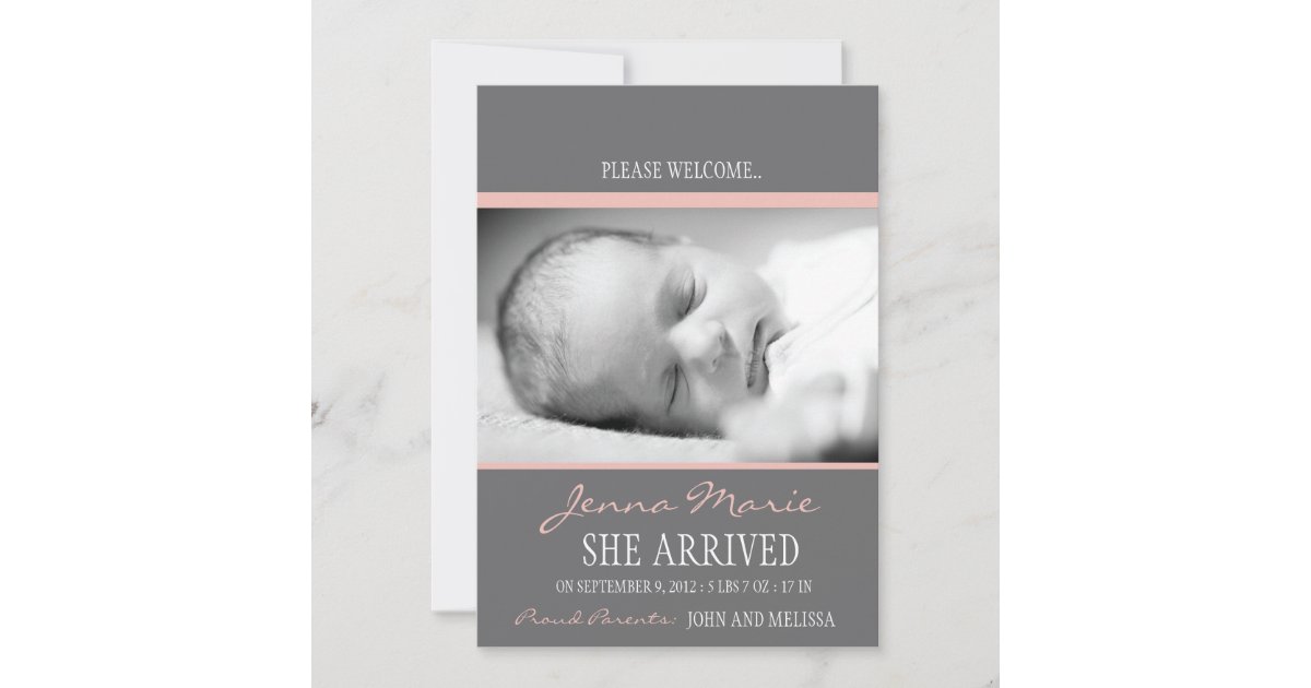 Baby' Birth Announcement Zazzle
