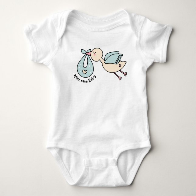 Welcome baby  bodysuit (Front)