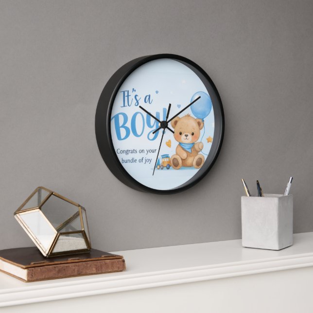 Welcome Baby Boy – A Bundle of Joy  Wall Clock (Office)