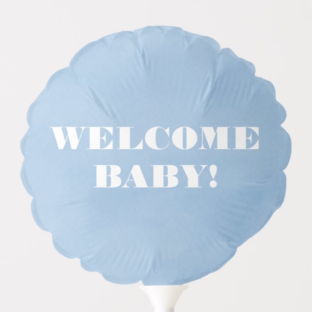 Welcome Baby Boy Balloon (Front)