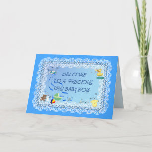 WELCOME BABY BOY! Card