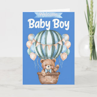 Welcome Baby Boy Card