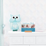 Welcome Baby Boy Cute Newborn Blue Photo Holder<br><div class="desc">Welcome baby picture ledge. A classic baby boy photo birth announcement in cute blue with beautiful cursive typography above your sweet newborn photograph collage. Customize the back with your favorite photo of your new infant for a lovely new parents or grandparents gift.</div>