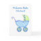 Welcome Baby Boy Name Personalized Blue Buggy