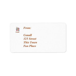 Welcome Baby Boy Puppy Dog and Balloons Design Label