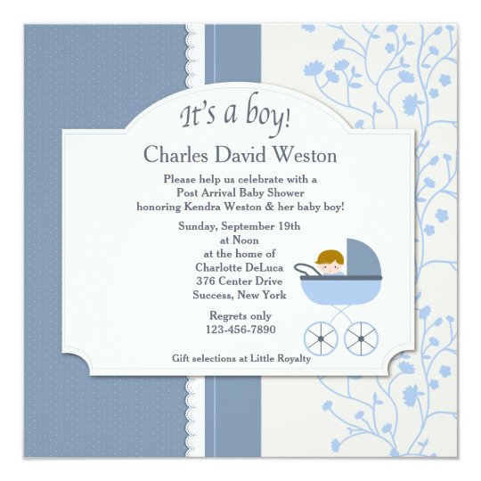 welcome baby boy shower invitation zazzle com