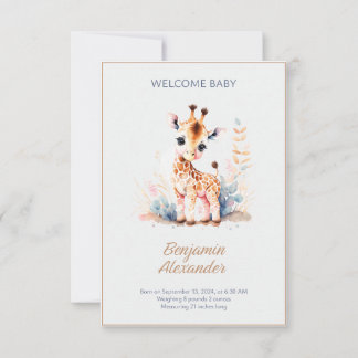 Welcome Baby Card - Celebrate the New Arrival 