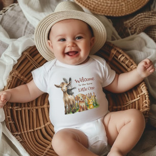 Welcome Baby Farm Animals Bodysuit