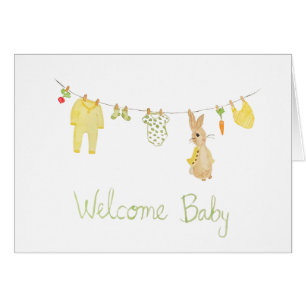 welcome baby gender neutral cards