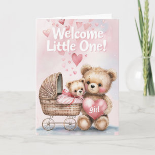 Welcome Baby Girl Card