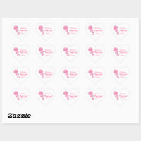 Hearts Sticker, Zazzle