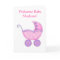 Welcome Baby Girl Name Personalized Pink Buggy