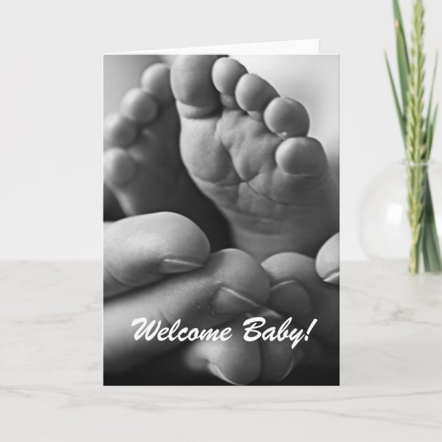 Welcome Baby greeting card (Front)