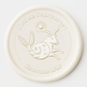 Welcome Baby - I'm a Capricorn ! Wax Seal Sticker