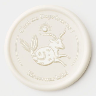 Welcome Baby - I'm a Capricorn ! Wax Seal Sticker