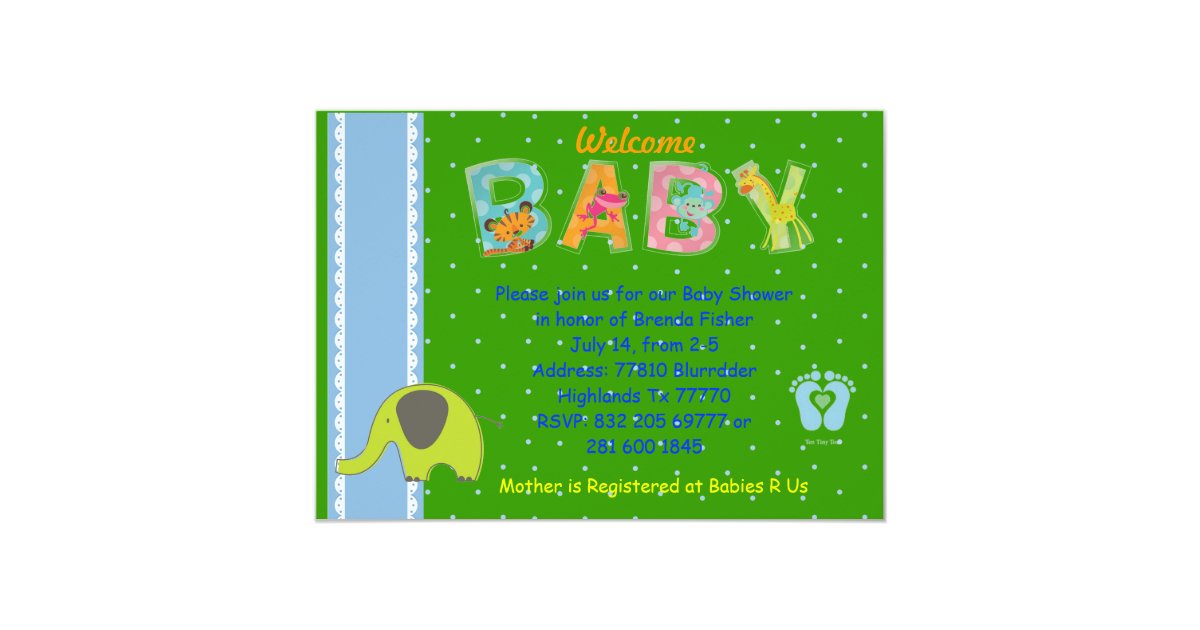 Welcome Baby Invitation | Zazzle.com