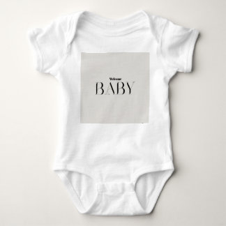 Welcome Baby | Modern Minimalist Baby Bodysuit