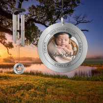 Welcome Baby Photo Birth Statistics Keepsake Wind Chime