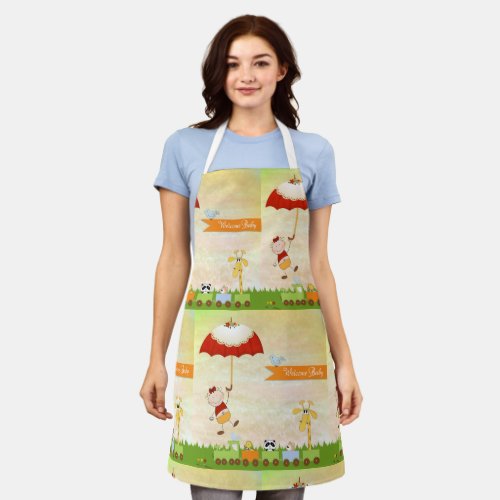 Welcome Baby Shower Apron