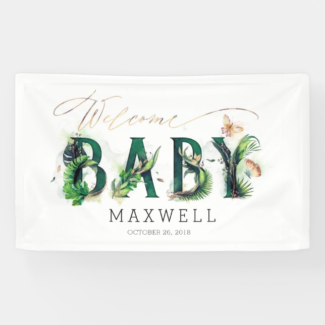Welcome Baby Shower Banner (Horizontal)