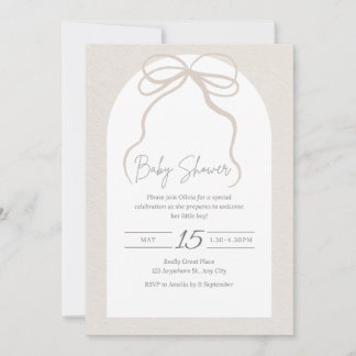 Welcome baby shower invitation card 