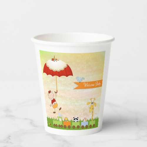 Welcome Baby Shower Paper Cups
