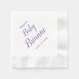 Welcome Baby Shower Party Napkins