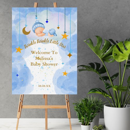 Welcome Baby Shower Twinkle Twinkle Little Star Foam Board