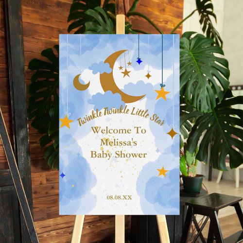 Welcome Baby Shower Twinkle Twinkle Little Star Foam Board