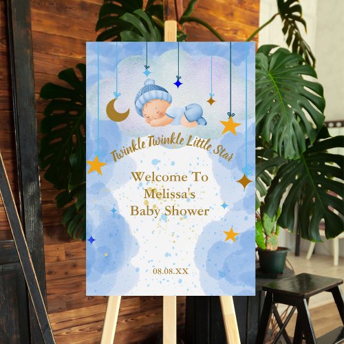 Welcome Baby Shower Twinkle Twinkle Little Star Foam Board