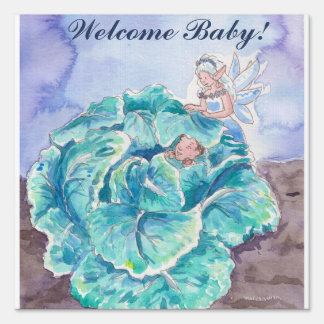 Welcome baby sign