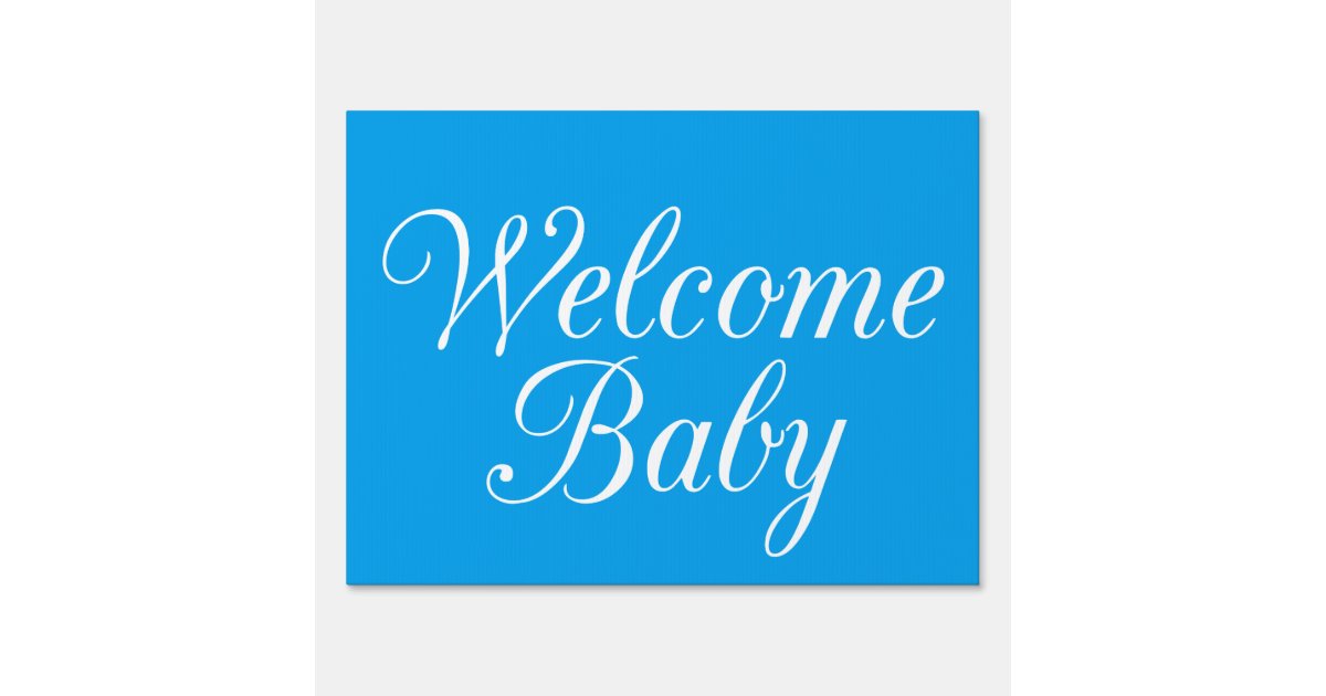 Welcome Baby Sign | Zazzle