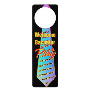 Welcome Bachelor Party Door Hanger