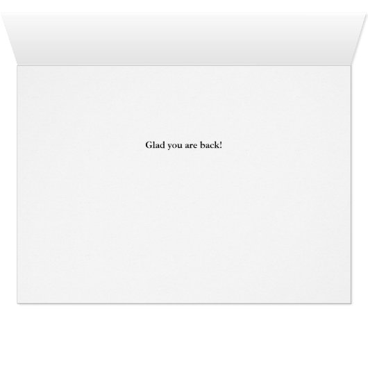 Welcome Back! (Inside Horizontal (Bottom))