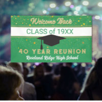 Welcome Back 40 yr Class Reunion Banner