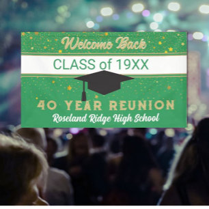 Welcome Back 40 yr Class Reunion Banner