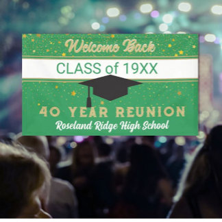 Welcome Back 40 yr Class Reunion Banner