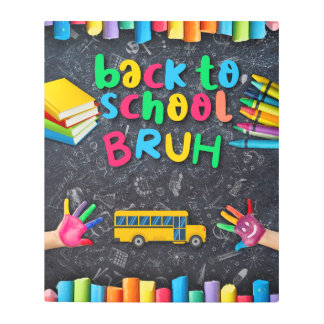 welcome back bulletin boards metal print