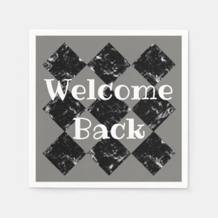 Welcome Back Business Black Diamond Professional Napkins