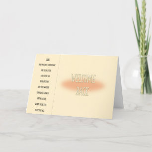 Welcome back Card