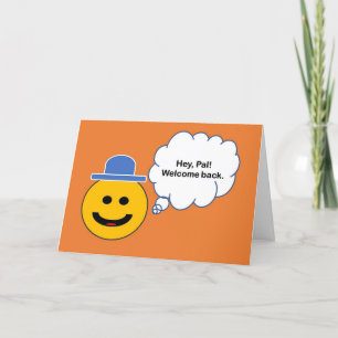 Welcome back Card