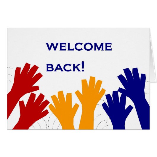 Welcome Back! Cards (Front Horizontal)