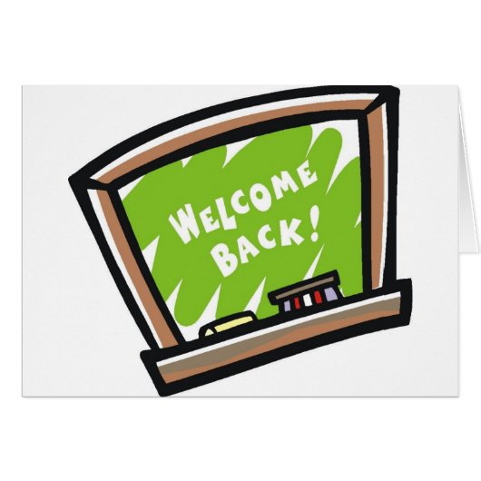 Welcome Back Chalkboard Cards (Front Horizontal)