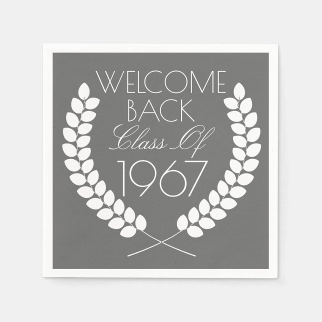 Welcome Back Class Of Napkins (Front)