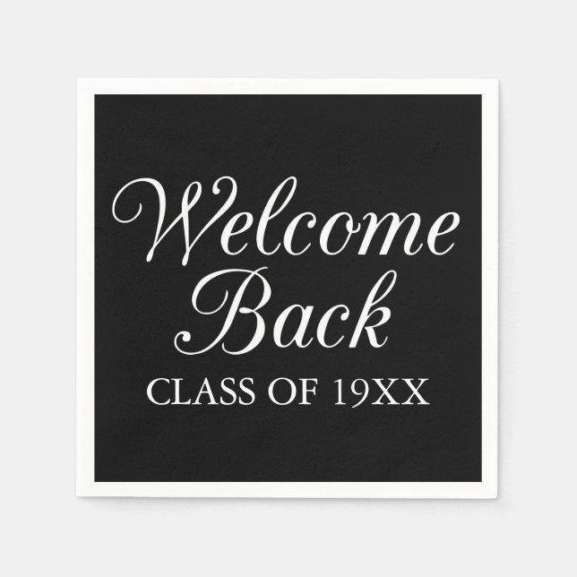 Welcome Back Class Of Napkins (Front)