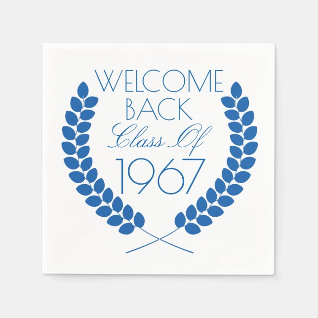 Welcome Back Class Of Paper Napkins (Front)