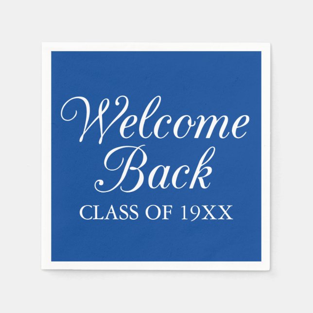 Welcome Back Class Of Paper Napkins (Front)