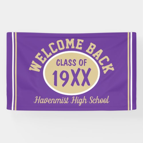 Welcome Back Class reunion banner