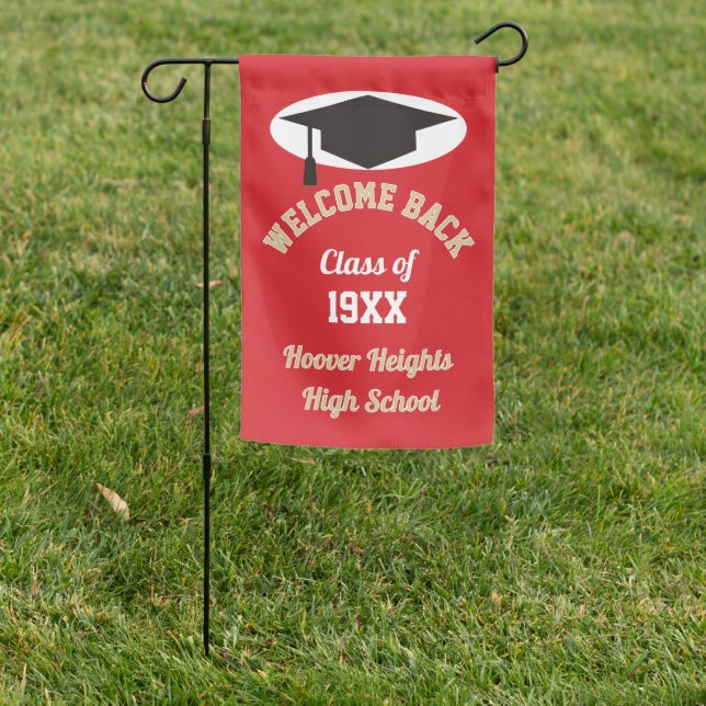 Welcome Back! Class reunion  Garden Flag (In SItu)