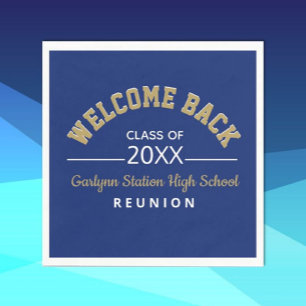 Welcome Back Class reunion paper Napkins